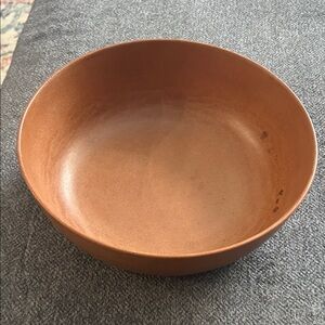 Vgt Ellingers agatized wood bowl. 3 inches tall 9 inches wide.